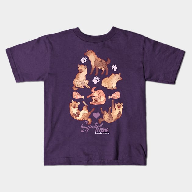 Spotted hyena Kids T-Shirt by Colordrilos